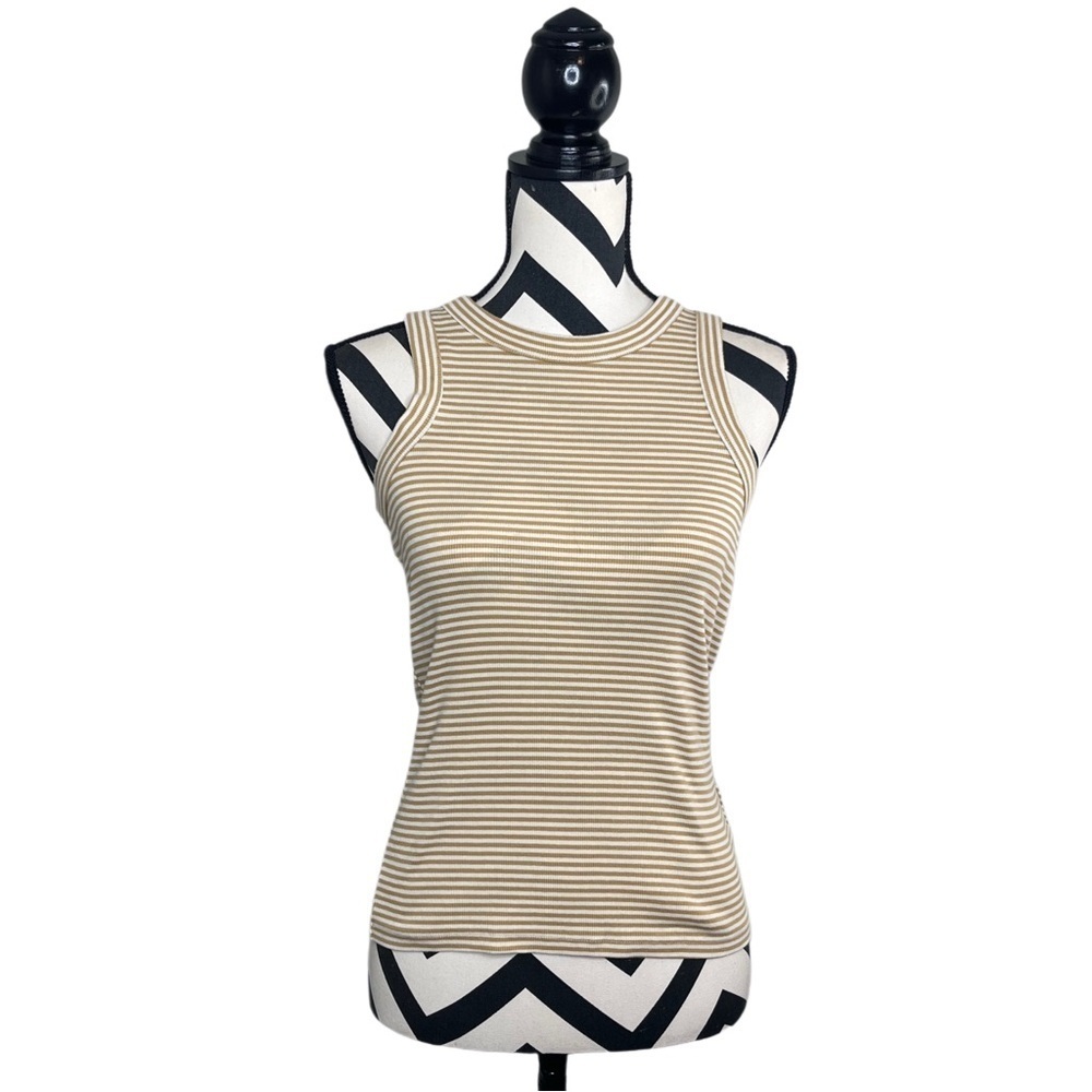 Madewell Sz S Striped Ribbed Tank Top